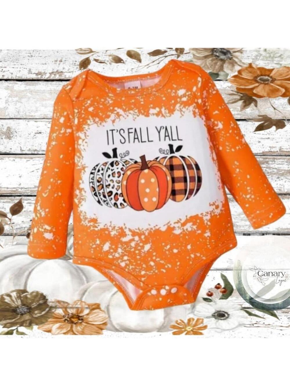 Kid's Orange Sleepsuits-babygrow